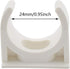 SDTC Tech 12-Pack U-Shaped PVC Water Pipe Clamps, Fit for 25mm OD, Compatible with 3/4" ID PVC Pipe