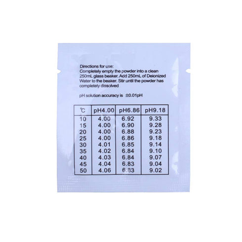 12 Pack pH Meter Buffer Solution Powder 6.86/4.01/9.18 for Precise pH Calibration Solution, Packets