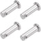 uxcell 8mm X 25mm Single Hole Clevis Pins - 304 Stainless Steel Flat Head Link Hinge Pin, 4Pcs