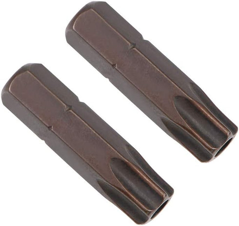 uxcell 2pcs Torx Bits 1/4 Inch Hex Shank Magnetic TT40 Screwdriver Bit Set, 25mm Length S2 Tools