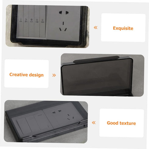 2pcs Electrical Outlet Jackbox Covers, Face Plate Panel Box Socket Cover Proof Outlet Cap Sticky Cover