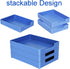 Desk Letter Tray, 2PCS A4 Size Plastic Stackable File Document Organizer for Office Desktop Paper Holder, Blue