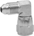 (2-PACK) 6500-04-04 Hydraulic Hose Adapter Fitting 1/4" Male JIC 37° Flare × 1/4" Female JIC 37° Swivel Nut 90° Elbow