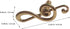 PRETYZOOM Vintage Brass Cabinet Pull Handle for Wardrobe and Drawer, Small Furniture Knob with Note Design, Suitable