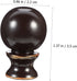 IWOWHERO 2Pcs Cow Horn Decorative Head Lamp Finial Unique Lamp Toppers for Table and Floor Lamps Zinc Alloy Screw Caps