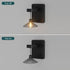 Bulb Outdoor Solar Powered Wall Light with Dusk to Dawn Wall Mount Sconce Anti-Rust Waterproof Hanging Wall Lantern