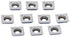 OSCARBIDE 10.5mm Square Carbide Inserts, 10.5x10.5x2.0mm, 35° Cutting Angle, Replacement Cutters for Spiral/Helical