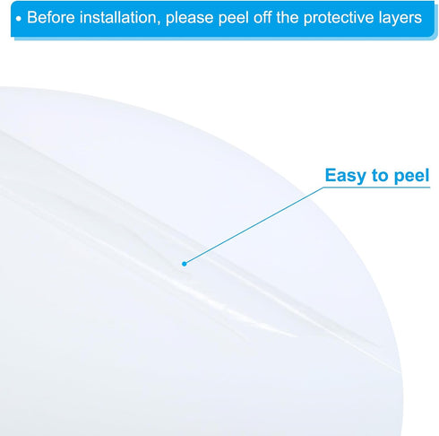 14" PATIKIL Lampshade Diffuser, Diameter Round Diffuser for Drum Lampshades Pendants Light, DIY Light Shield, Frosted