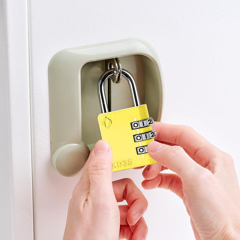 XD35 Combination Lock, 3-Digit Padlock for School, Gym, Locker, Outdoor Storage (1-Pack, Yellow)