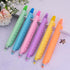 6 4-in-1 Highlighter9cm 6 PCS Multifunctional Pen - Blue Ink Ballpoint Pen, Ruler & Touch Screen Stylus, Assorted