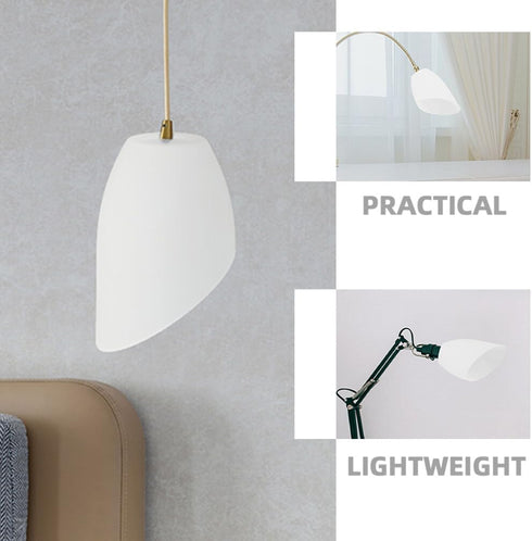 3pcs Luxshiny Horseshoe Lamp Shade Easy to Install Plastic Light Cover for Table and Floor Lamps Warm and Gentle