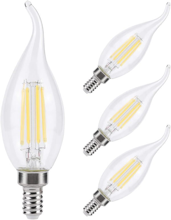 KINUR E12 B11 Candelabra led Light Bulbs 4 Watt (40 Watt Equivalent)