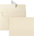 Goefun Cream Blank Flat Note Cards and Envelopes (NOT FOLDED), 5x7 Flat