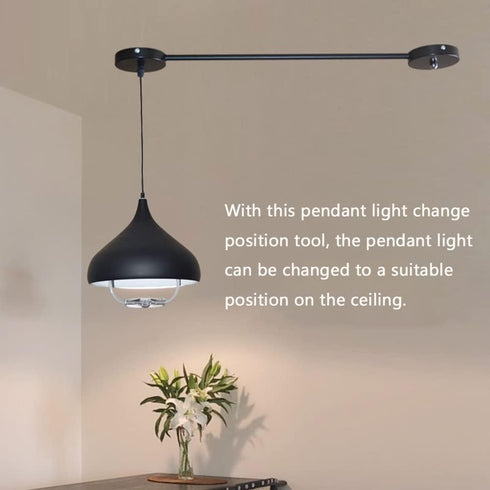 (7.8inch/20cm,White) Primst Ceiling Light Canopy with Extension Rod for Changing The Position of The Pendant Light, No