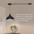 (7.8inch/20cm,White) Primst Ceiling Light Canopy with Extension Rod for Changing The Position of The Pendant Light, No