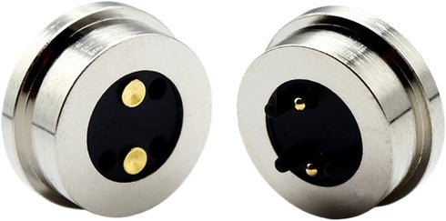 1Pair Round Magnetic Pogo Pin Connector - 12V 3A DC Power Male+Female Socket Charge Spring Loaded