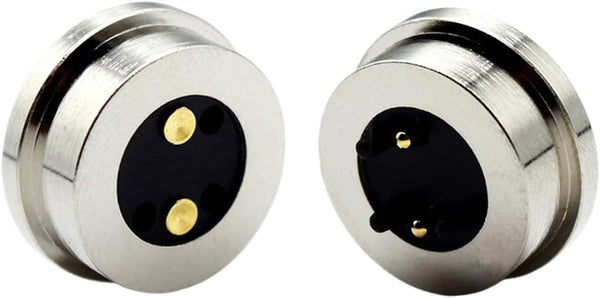 1Pair Round Magnetic Pogo Pin Connector - 12V 3A DC Power Male+Female Socket Charge Spring Loaded