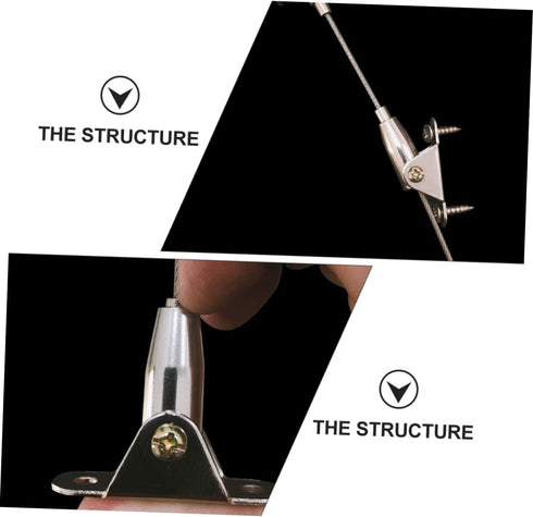 2 Sets Yardwe Home Furniture Straps and Pet Safety Anchors for Preventing Tipping Reliable Furniture Secure Fasteners