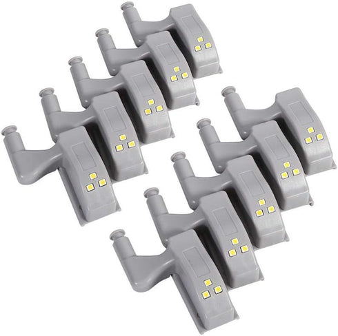 Zerodis 10Pcs Universal Cabinet Cupboard Closet Wardrobe LED Hinge Sensor Light for