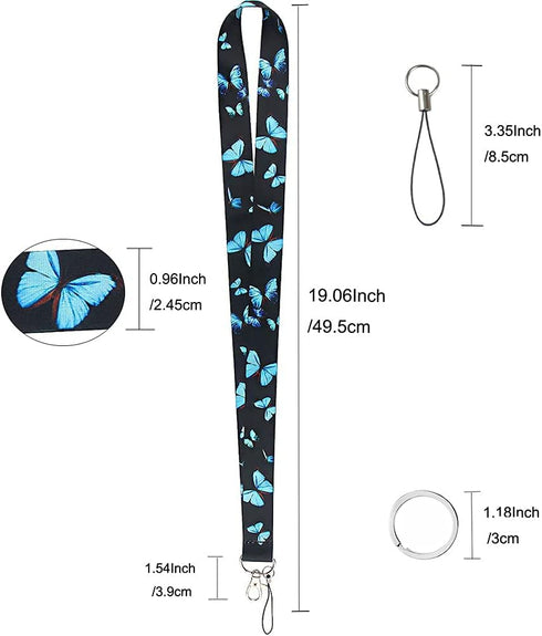 Yiflin Cute Neck Lanyard for Keys, Wallet, ID Card Holder - Cool Keychain for Women, Men, Teacher