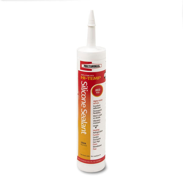 Rectorseal 57500 10.1-Ounce Hi-Temp 100-Percent Rtv Silicone Sealant by Rectorseal