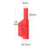 Qingdinu 20PCS 4mm Stackable Banana Plug Sheath Retractable Solder Connector Nickel-Plated Lantern Red Black(Red)
