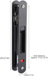 Sliding Door Handle Set, Simple Style Mobile Double Sided Lock Catch for Sliding Glass Door and Windows