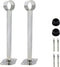 Ceiling-Mount Bracket, Wardrobe Pipe Bracket Rod Holder for 32 to 33mm Rod, 250mm Length, 2pcs