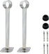 Ceiling-Mount Bracket, Wardrobe Pipe Bracket Rod Holder for 32 to 33mm Rod, 250mm Length, 2pcs