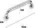 ALDEPO 304 40cm) Grab Bars Polished Surface Handrail Shower Grab Bar, Stainless Steel Bathroom Balance Support Railing