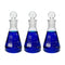 Scientific 150ml Erlenmeyer Conical Flasks Set - Graduated 3.3 Borosilicate Glass with Ground Glass Stoppers, Pack of 3