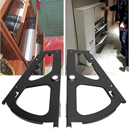 Shoes Cabinet Drawer Hinge Cabinet Frame Stainless Steel Shoes Turing Rack Replacement Fittings Turning Rack Accessory