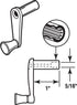 Prime-Line 22251 Diecast Window Handle with 1 In. Stem and Swivel Knob (Single Pack) by Slide-Co
