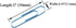 HAHIYO Large Paper Clips, 2 inches Length, Blue Vinyl Coated, 80 Pack for Home Office School