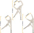 Hoteche 3pcs Mini Locking Plier Set, 5" C-Clamp, Long Nose, Round Jaw Versatile Tools for Grip and Secure