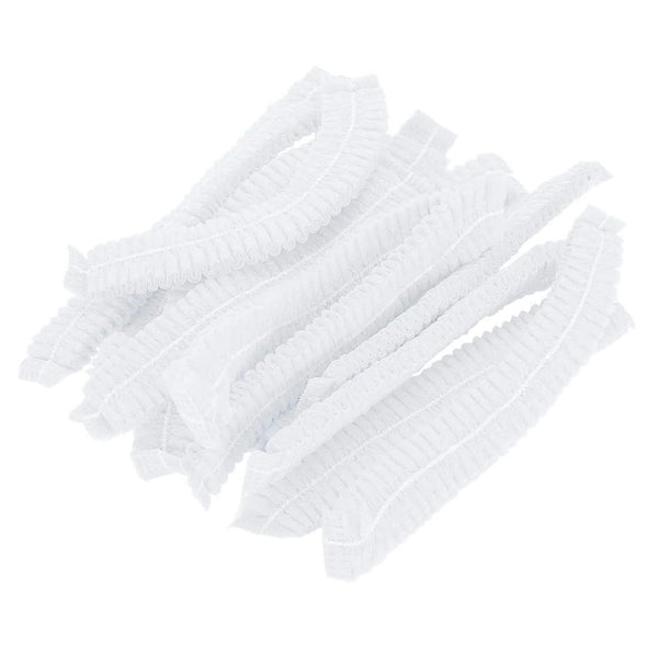 100 Pcs Disposable Hair Nets for Salon Non-Woven Hair Nets with Dual
