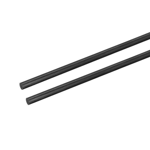 MECCANIXITY Carbon Fiber Rod 5.5mm x 300mm for RC Plane DIY Tool, Pack of 2