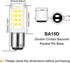 BA15D LED Double Contact Bayonet Base 120 Volts 4W Bulb Daylight 6000K,40W Halogen Replacement Bulb Dimmable BA15D LED for Sewing Machine Bulbs Pack of 2 by SSXBF
