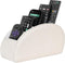 SITHON Remote Control Holder with 5 Compartments, PU Leather Caddy Desktop Organizer for TV, DVD, Blu-Ray, Media Player