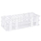 Stonylab 60-Place Test Tube Rack, 16 mm White Plastic Holder, 3-Tier Detachable Design