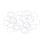 X AUTOHAUX Silicone O-Rings, 18mm OD 16mm ID VMQ Seal Gasket for Compressor Valves, Pack of 20
