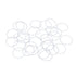 X AUTOHAUX Silicone O-Rings, 18mm OD 16mm ID VMQ Seal Gasket for Compressor Valves, Pack of 20