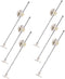 6pcs Cupboard Support Hinges Iron Furniture Hinges for Cabinets Bedside Tables More