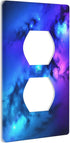 Galaxy Single Duplex Outlet Light Switch Plate Cover for Home, Bedroom, Kitchen - Decorative 4.5 * 2.76 Inches