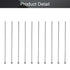 Utoolmart 2mm Dia Round Tip Steel Straight Ejector Pin Punch, 150mm Long, Silver Gray, 10pcs