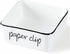Ceramic Farmhouse Paper Clip Holders for Desk, 3.3-Inch (White)