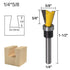 Wolfride 2Pcs Dovetail Router Bits, 1/4 Inch Shank Dovetail Joint Router Bit Set