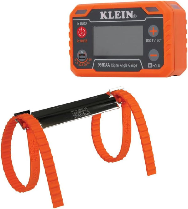 Klein Tools 80155 2-Piece Digital Electronic Level and Angle Gauge Set with LED Angle Alert