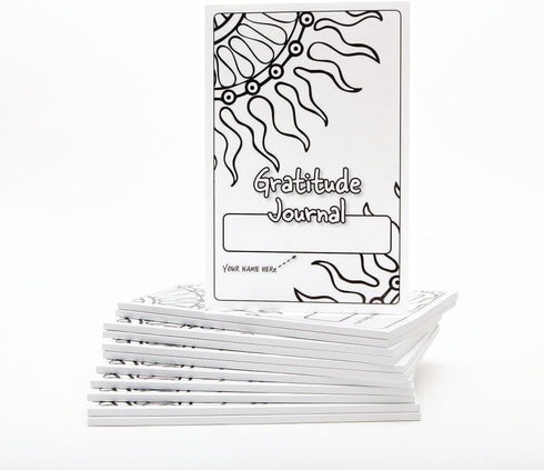 S&S Worldwide Teen Gratitude Journal Bulk Pack, 100 Pages, Daily Prompts, Inspiring Quotes, Ages 12-18, 6"x9", Pk 12