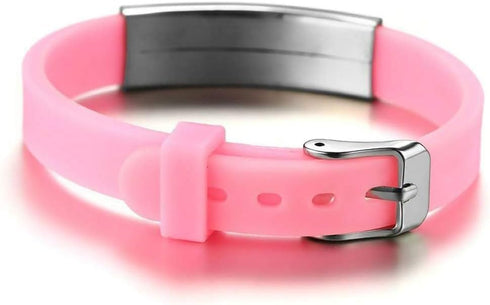 Medical Alert ID Bracelet, Laser Engraved ASTHMA Adjustable Wristband for Men Women Emergency First Aid
